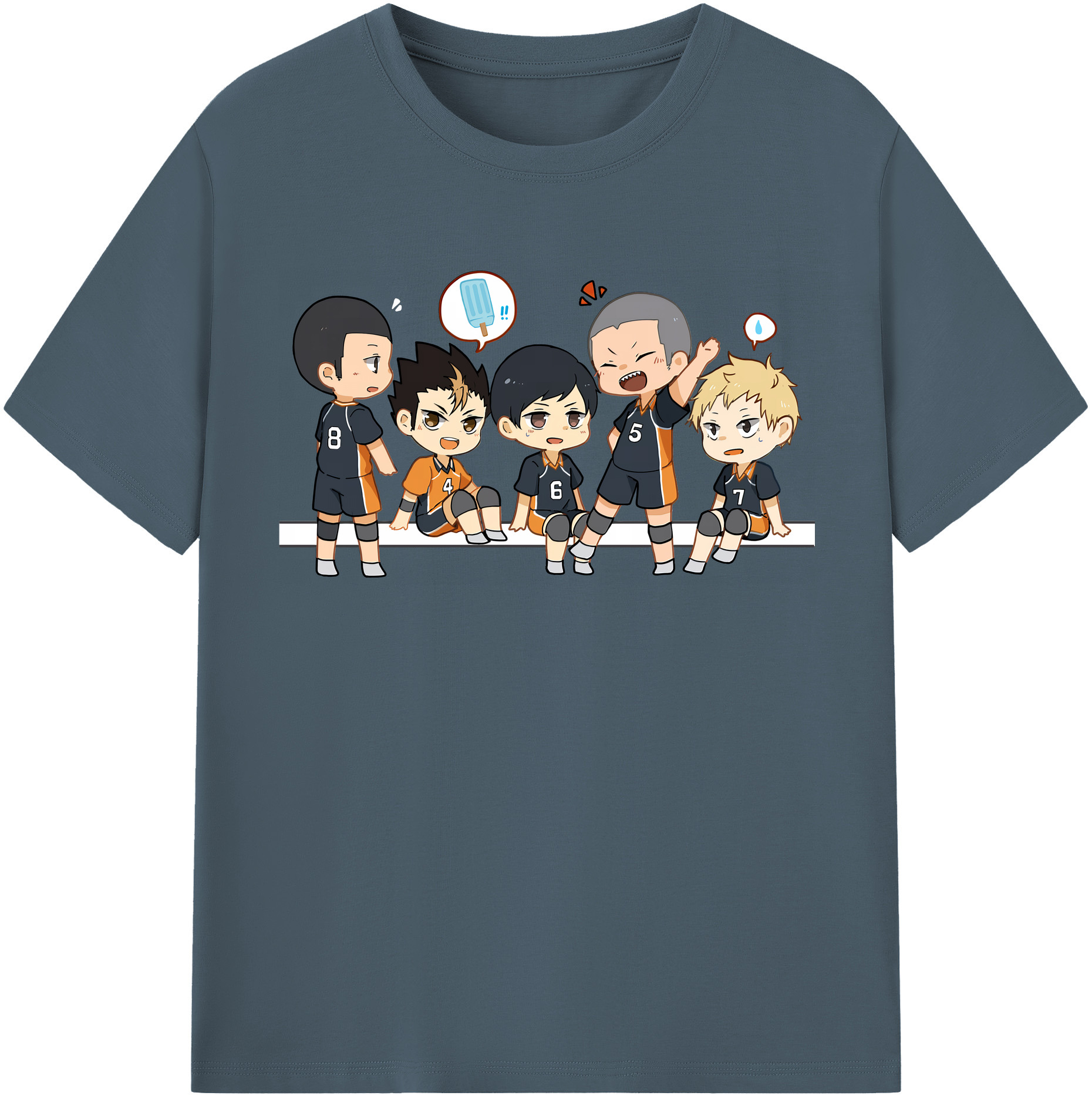 （画像用） ハイキュー!! Haikyu!! 綿100％半袖Tシャツ（フロントプリント）